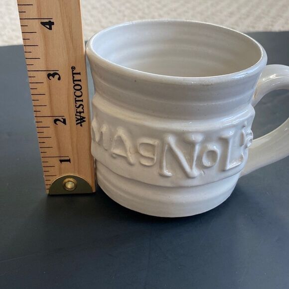 MAGNOLIA Coffee Mug Stoneware Hand Made Black Oak Art Magnolia Market Waco Texas - Picture 10 of 12